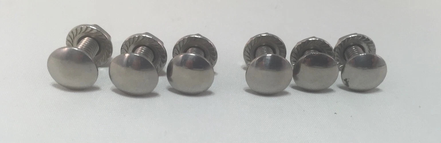 Set of 6 Stainless Taillight Bracket Bolts for Ford Model A (1928–1929)