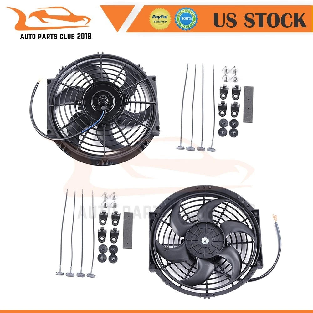 2X 10" Electric Cooling Fan Mount Kit for Universal Applications (1730 CFM)