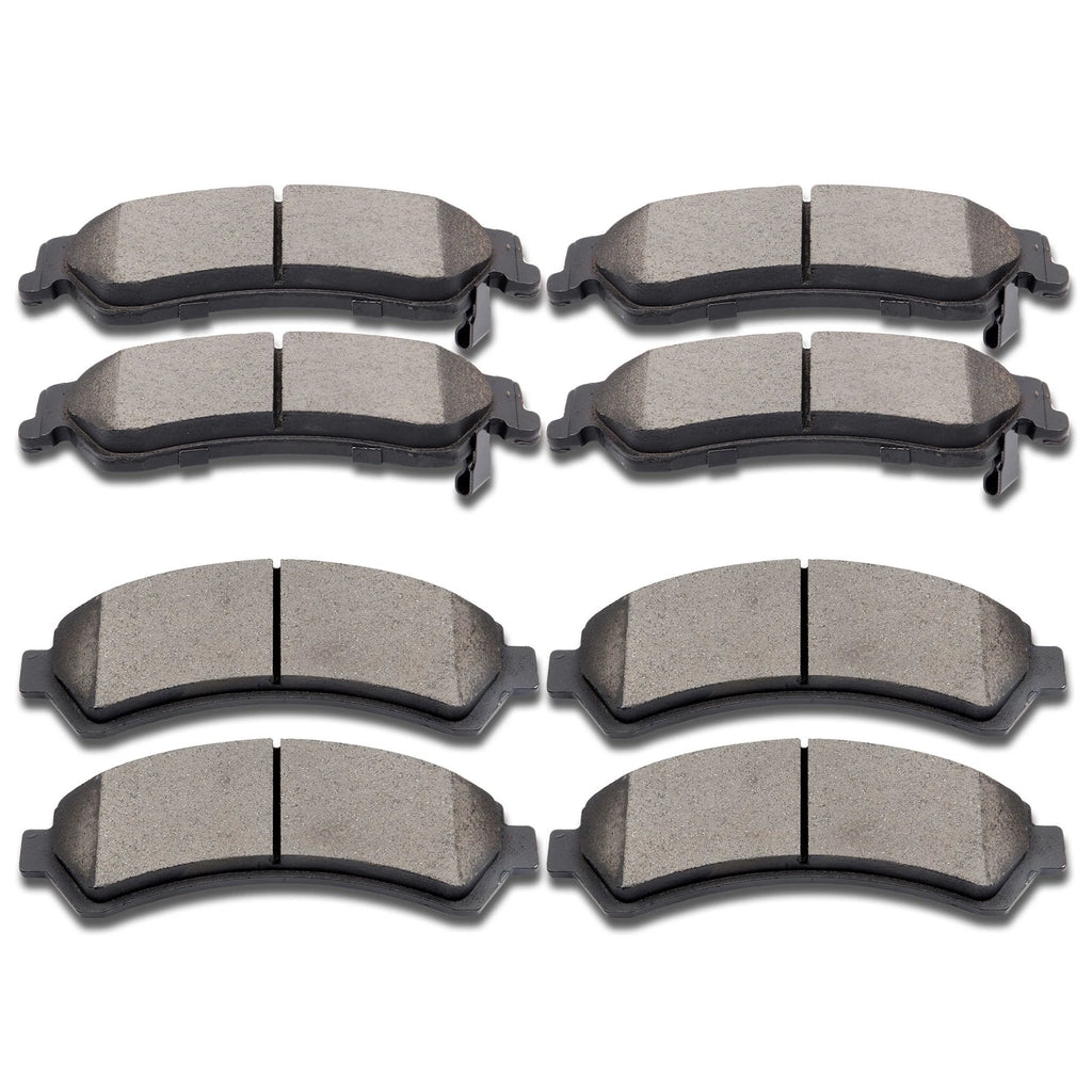 Front & Rear Ceramic Brake Pads for Chevrolet Blazer S10 GMC Jimmy Sonoma (1995–2005)