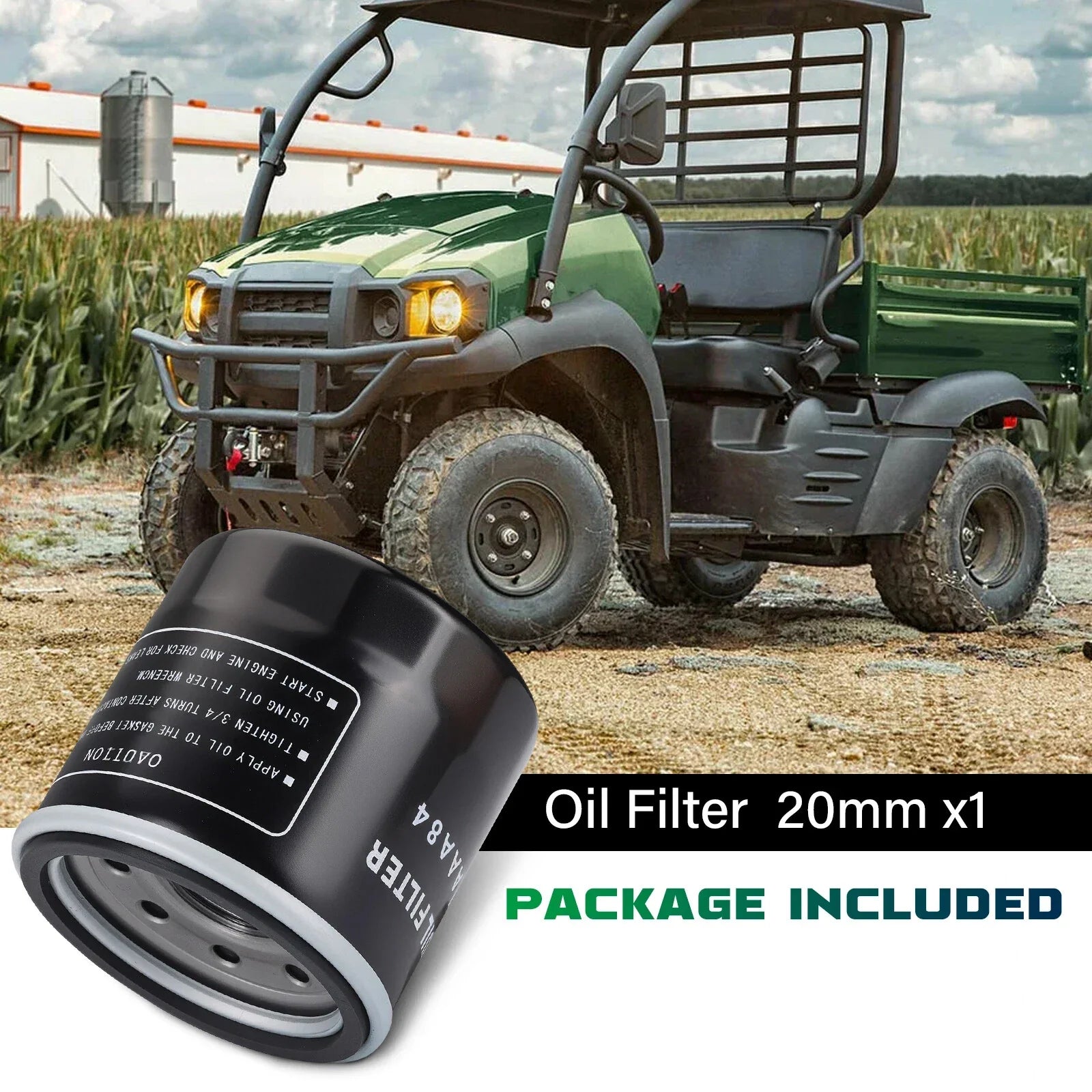 Oil Filter 3x for Kaw/John Deere/Subaru/E-Z-GO