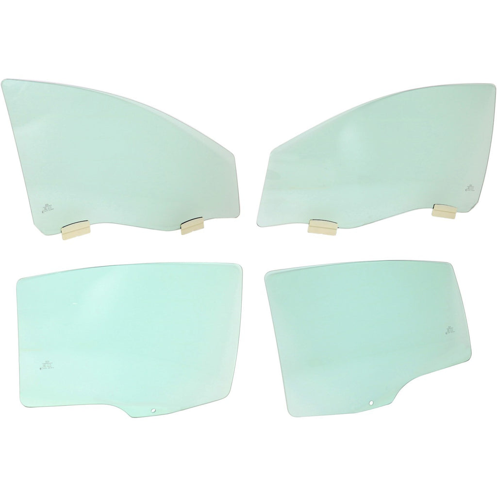 Set of 4 Door Glass for Chevrolet Malibu (2008–2012)