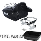 Trunk Backrest Pad Rack Mount for Harley Electra Road Glide (1997–2008)