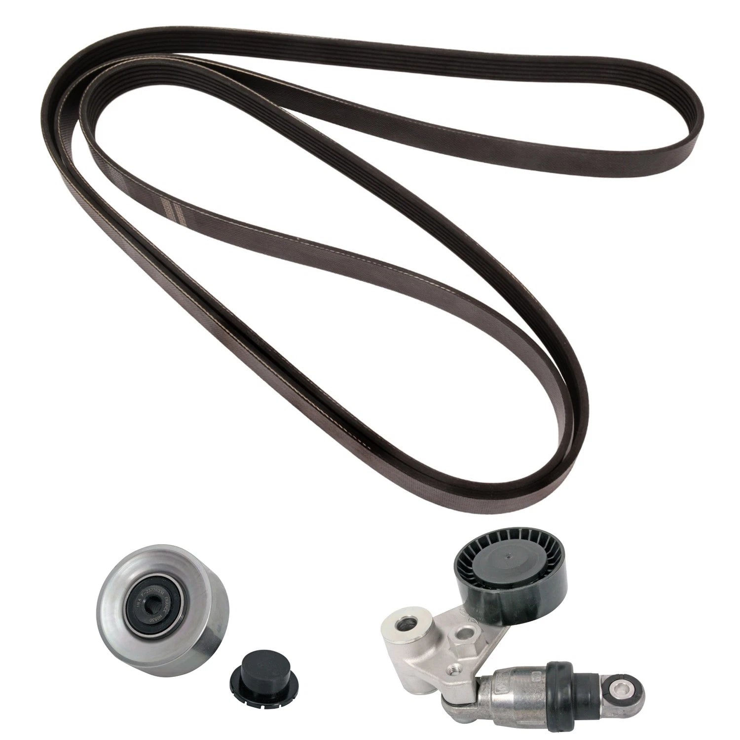 Drive Belt Idler Pulley Tensioner Kit for Santa Fe XL, Sorento 3.3 V6 (2013–2019)