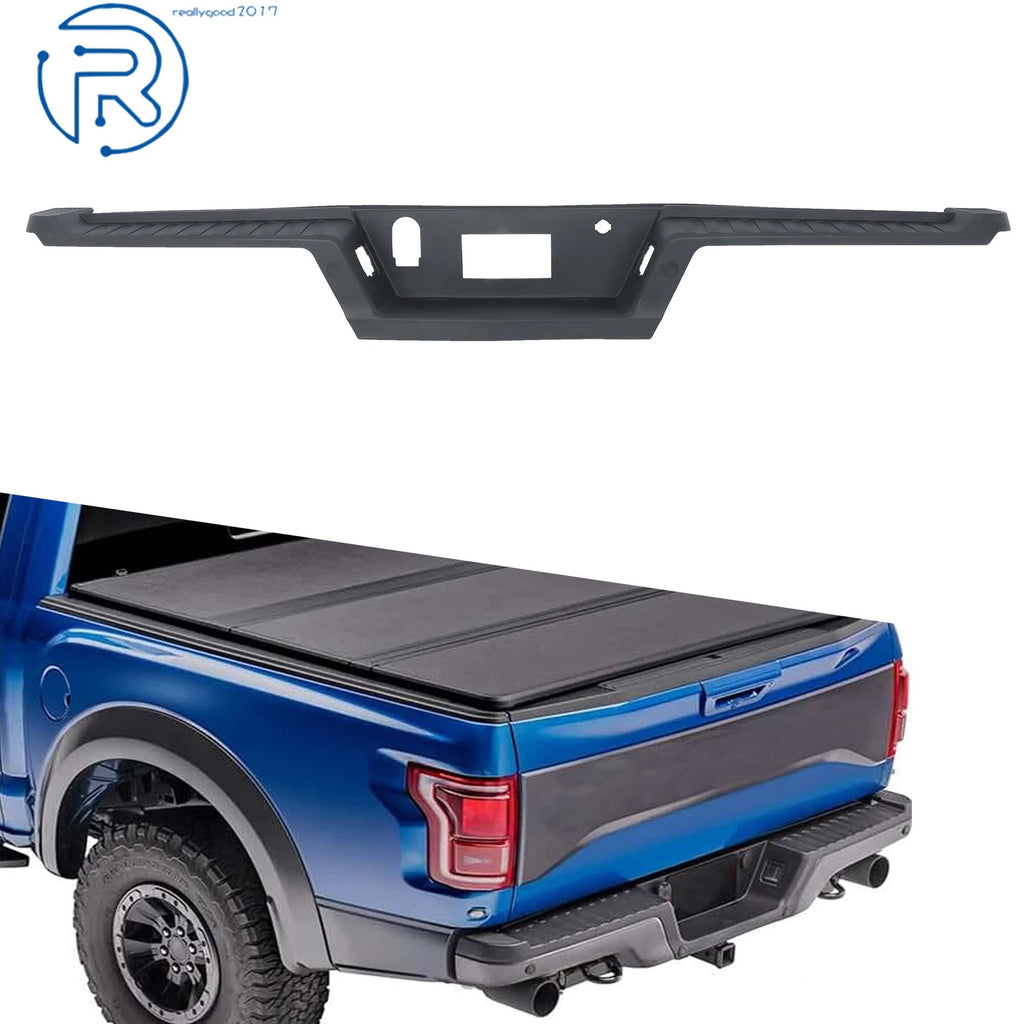 Rear Bumper Top Step Pad for Ford F-150 (2021–2023) Black Plastic