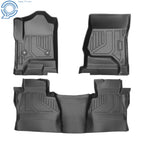 Set of 3 TPE Floor Mats for Silverado Sierra 1500 2500 (2014–2019)