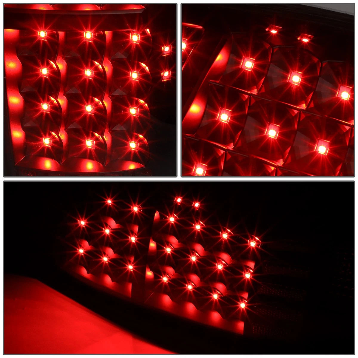 Set of 2 Full LED Tail Brake Light Stop Lamps for Toyota Tacoma (2005–2015)