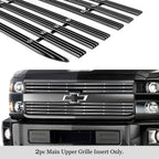 Upper Wide Rivet Billet Grille Insert for Chevy Silverado 2500/3500HD (2015-2019)