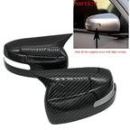Side View Mirror Covers Carbon Fiber Look for Mitsubishi Lancer EVO (13-16)
