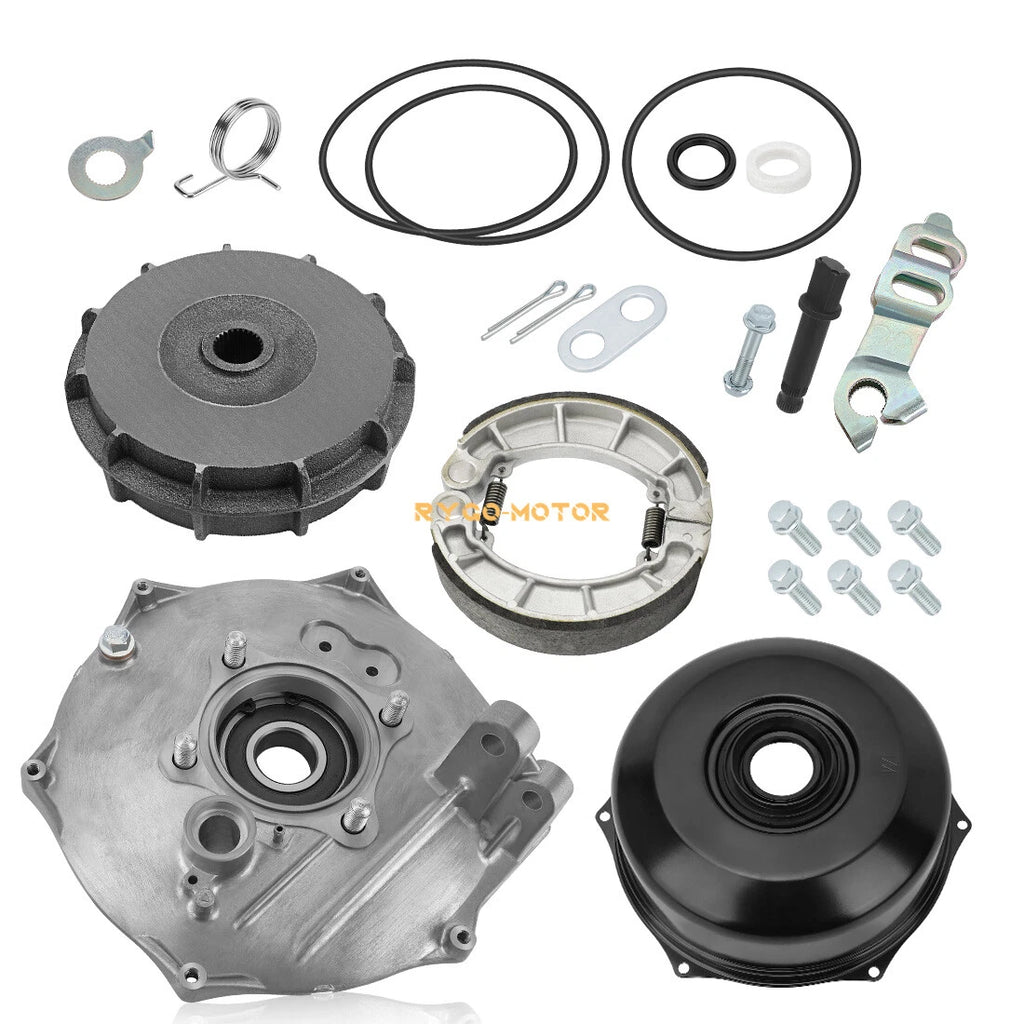 Rear Brake Drum Hub Plate Cover Shoes Bearing Seals for Honda Foreman 500 520 (2005–2023)