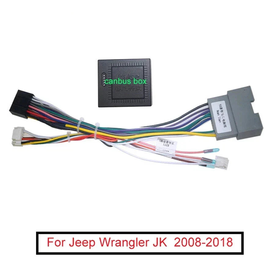 Radio Wiring Harness Adapter for Jeep Wrangler JK, Compass MK (2008-2017)