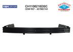 Replacement Steel Rear Bumper Impact Bar for See Compatibility Chart