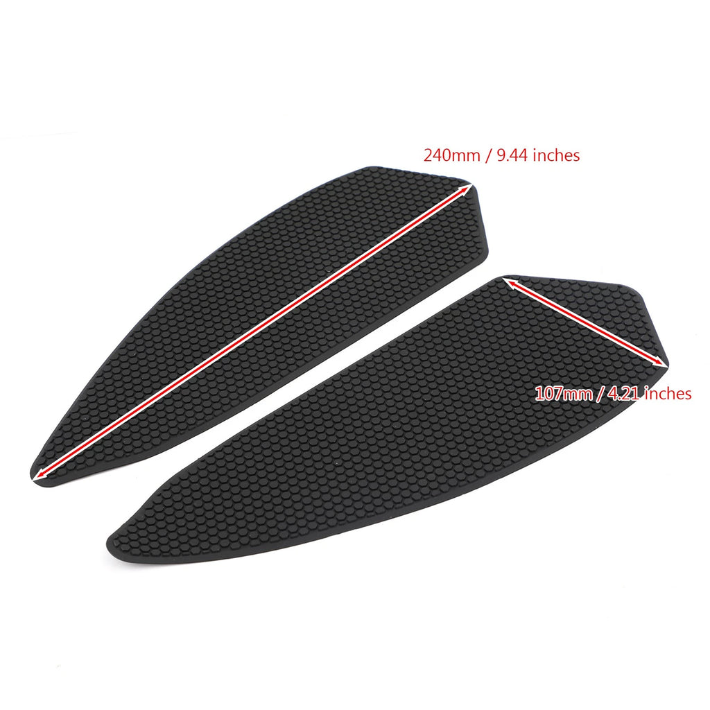 Black Tank Side Pads Traction Grips for BMW S 1000 RR (2020–Present)