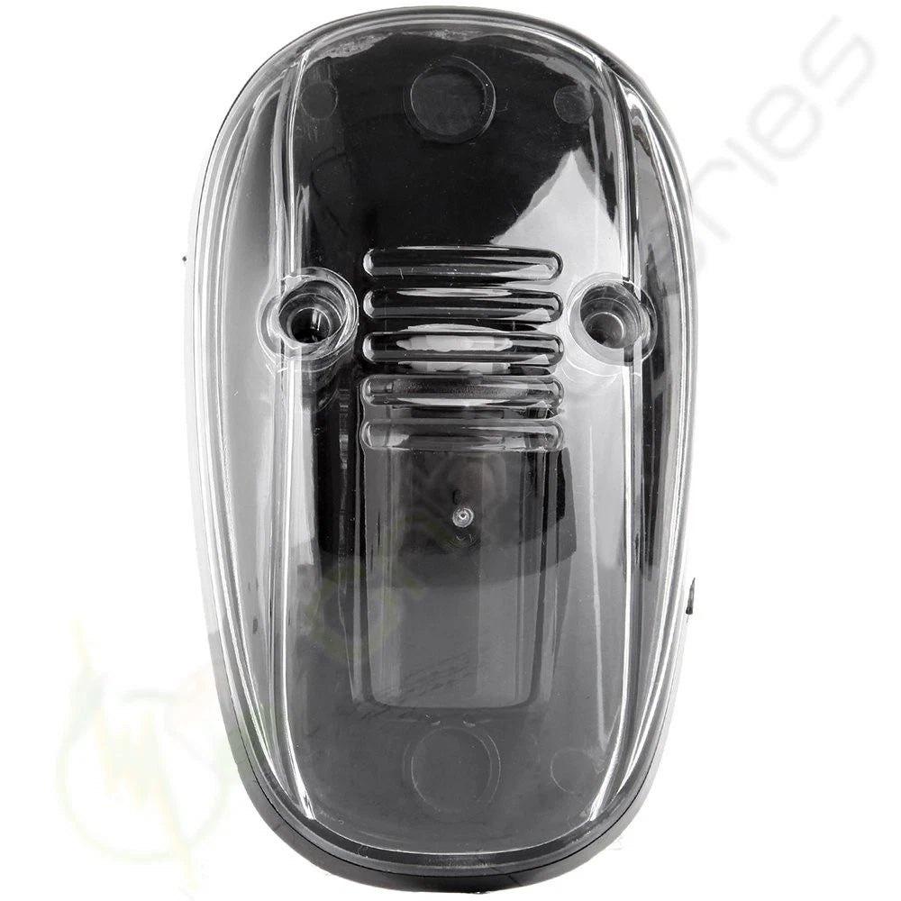 Set of 5 Clear Cab Marker Covers + White LED Light Bulbs for Dodge