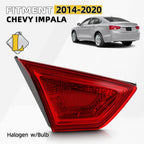 Inner Tail Light for Chevy Impala (2014–2020) Halogen, Driver Side, W/Bulb