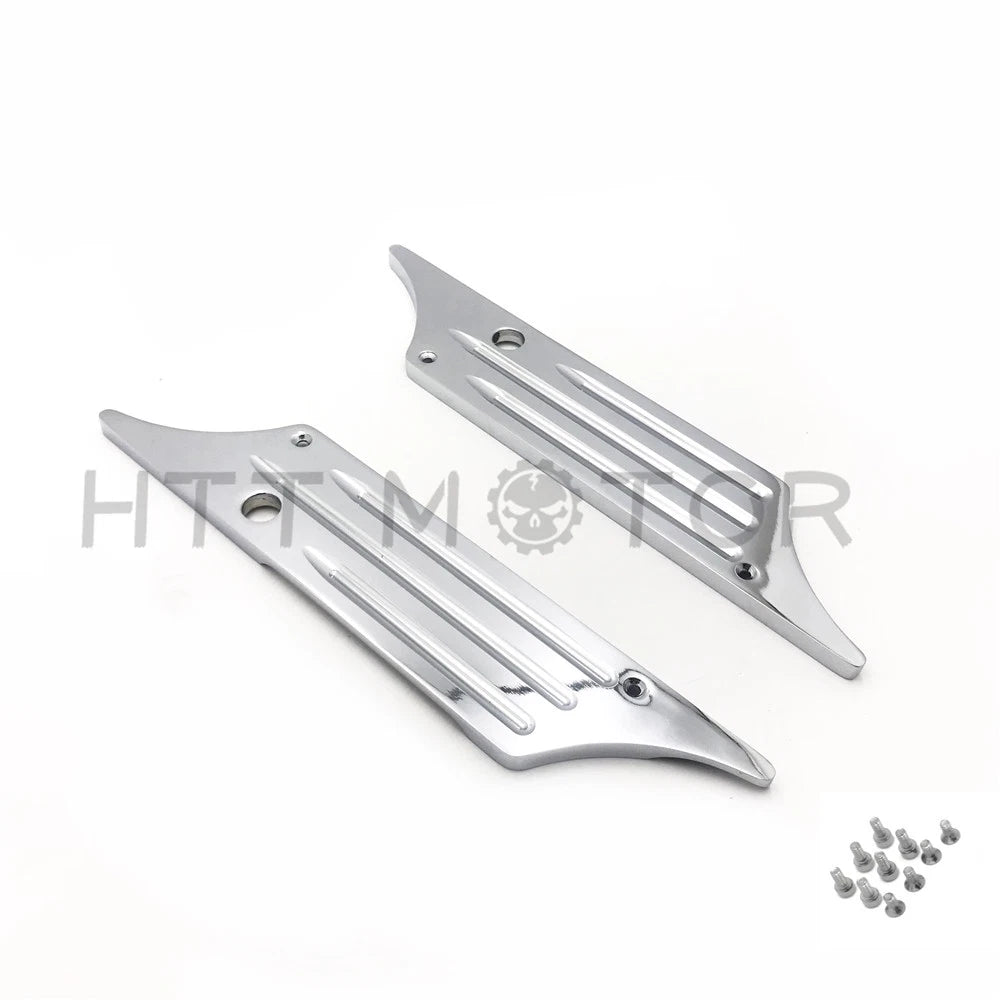 Chrome CNC Billet Hard Bag Latch Cover for Harley Touring (1993–2013)