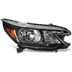 Passenger Side Headlight Lamp for Honda CR-V (2012–2014) Black Housing