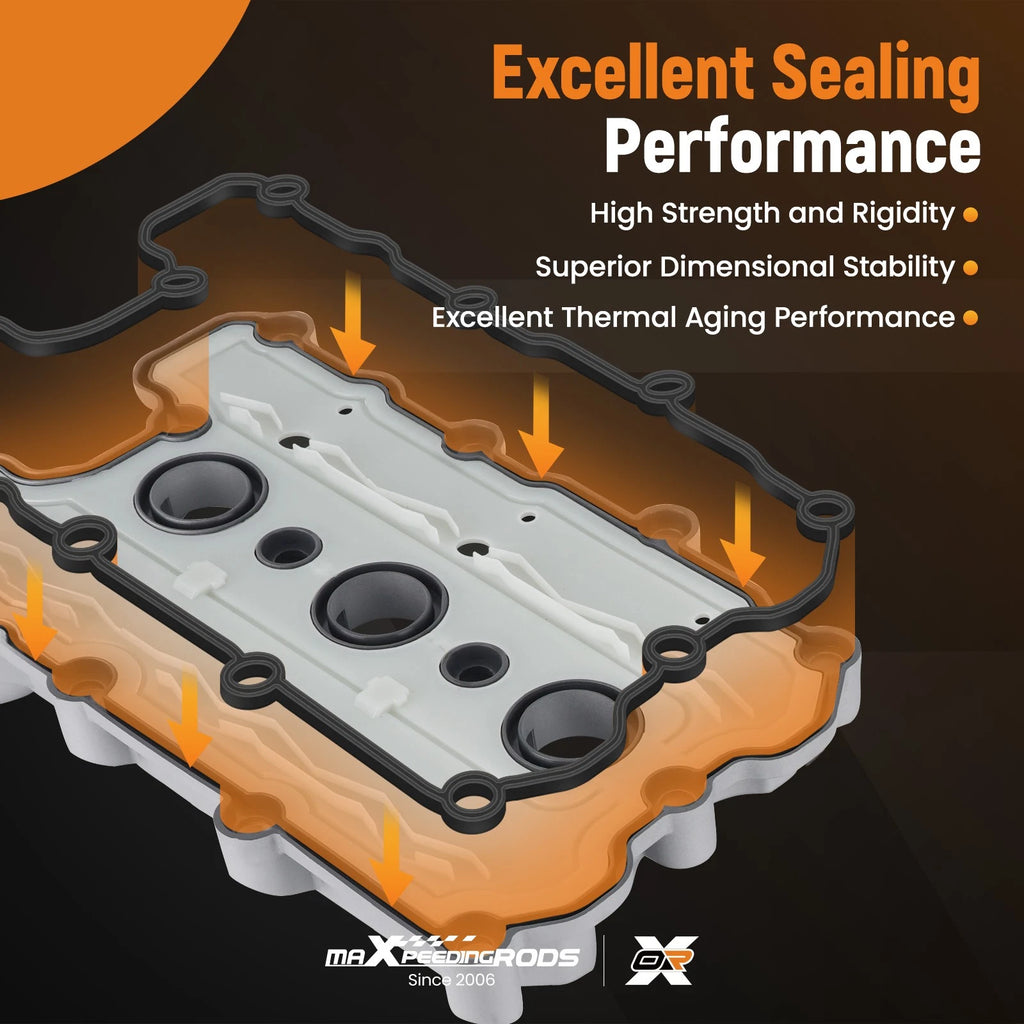 Engine Valve Cover (2) for Audi VW A4 A5 A6 S4 S5 Q5 (2009–2017)