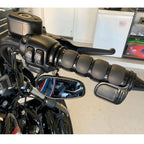 1" Handlebar End Hand Grips for Harley Dyna Softail Electra Glide