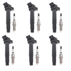 6X Ignition Coil + 6X Spark Plug for Toyota Avalon Camry Highlander Sienna (3.5L)