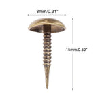 100X Antique Bronze Upholstery Nails Decorative Pin Tack Studs