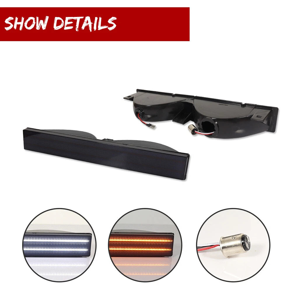 Switchback LED Front DRL Signal Lights for El Camino Malibu Caballero (1982–1987)