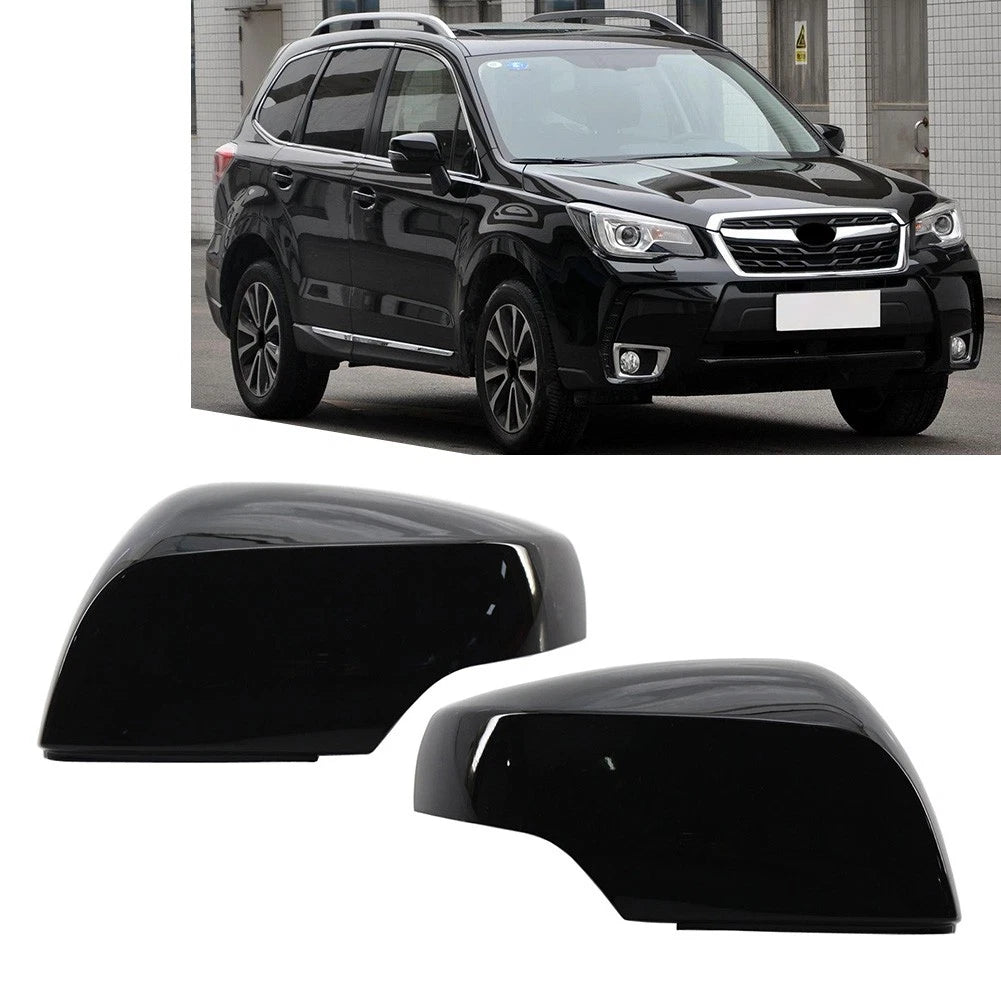 Set of 2 Rear View Mirror Cover Trim for Subaru (2012–2018) Black