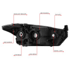 Driver Left Chrome Housing Amber Corner Headlight Lamp for Nissan Kicks (2018–2020)
