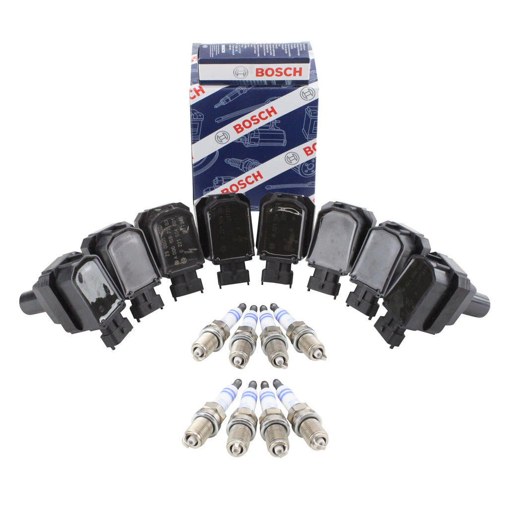 Set of 8 Ignition Coils & Double Platinum Spark Plugs for Mercedes W140 R129