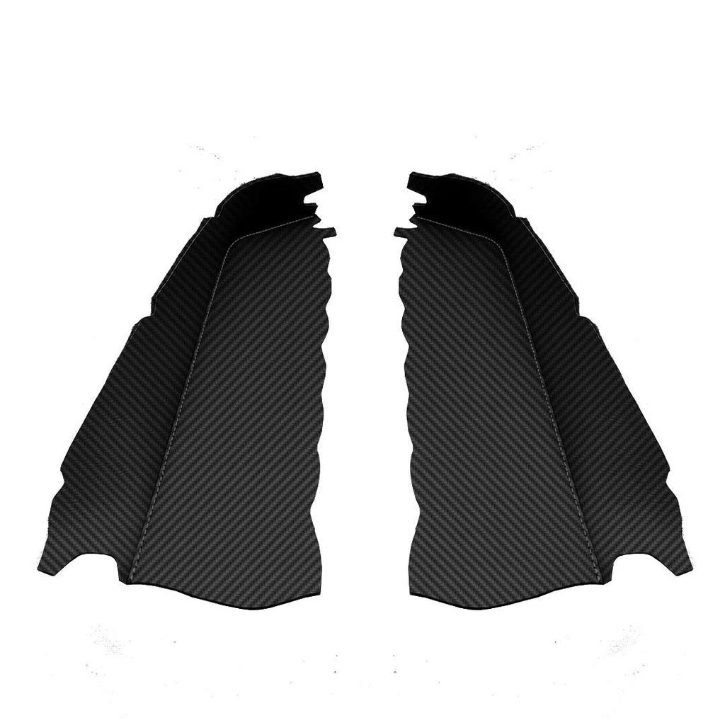 Door Panel Armrest PVC Carbon for Ford F150 Lariat (2015–2020) Black