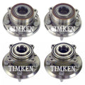 Front and Rear Wheel Bearings & Hubs Kit for Equinox Terrain (2010–2015)