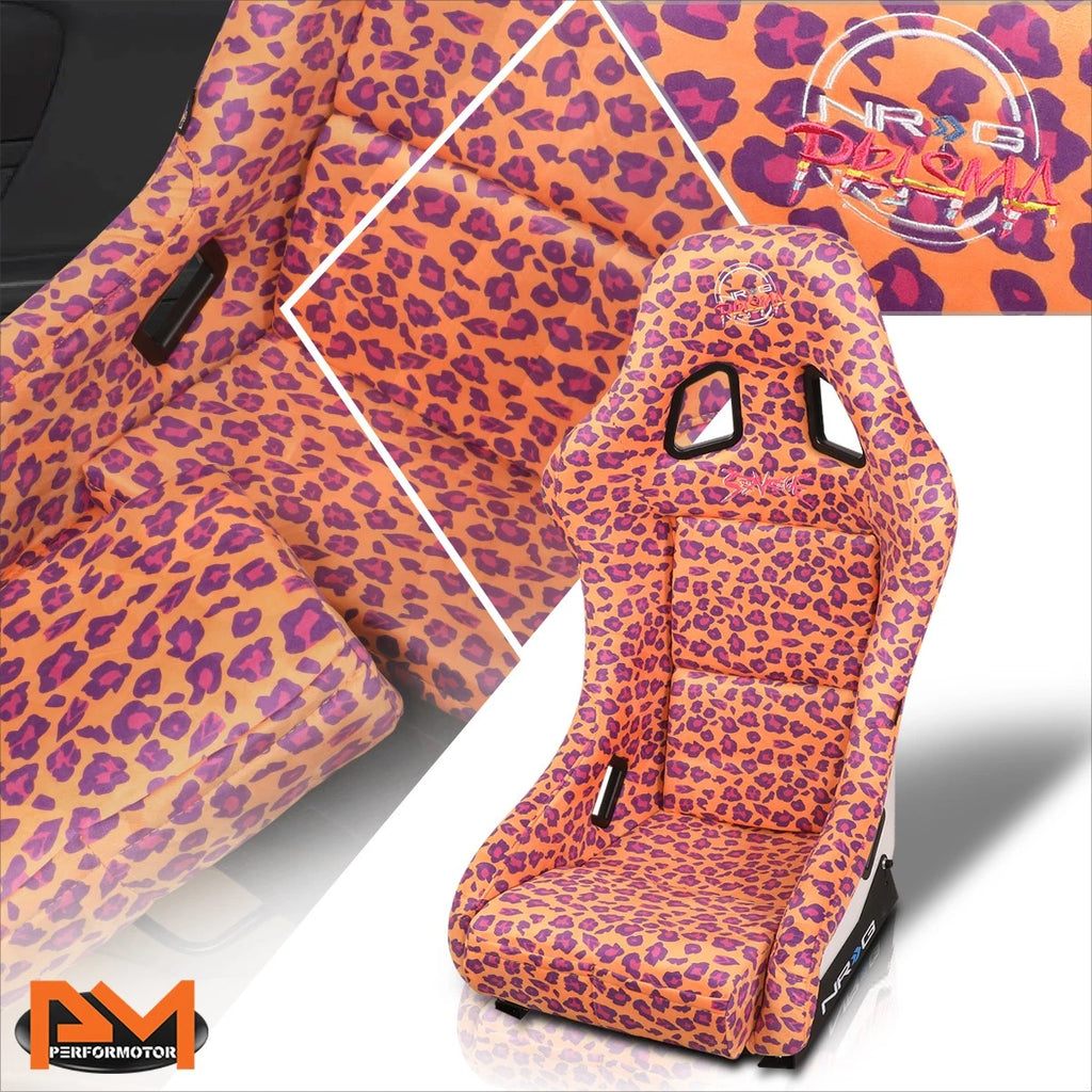 NRG FRP-303-OR-SAVAGE Racing Bucket Seat for Universal Fit