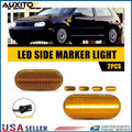Set of 2 Fender Sequential Amber LED Side Marker Lights for VW Passat (1999–2004)