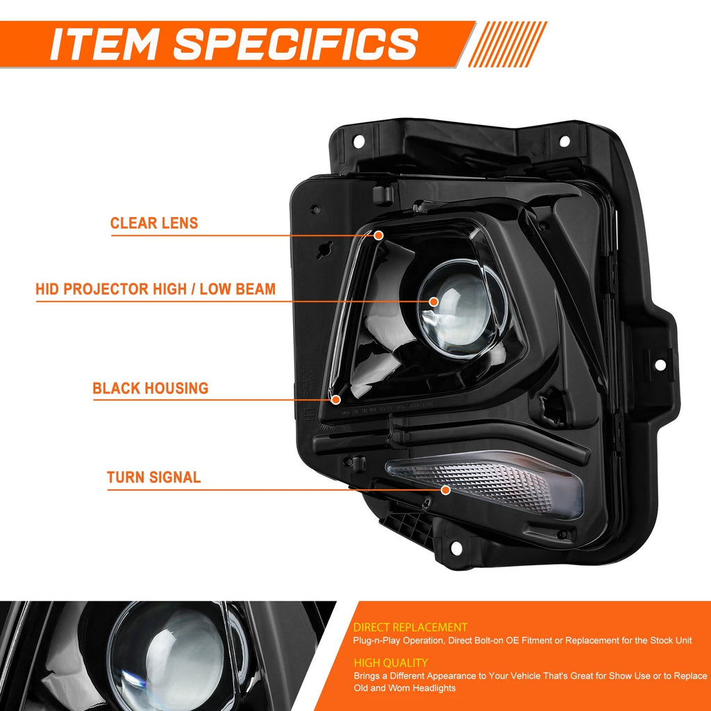 OE Style Left Side HID Projector Headlight for Chevy Blazer (2019–2021)