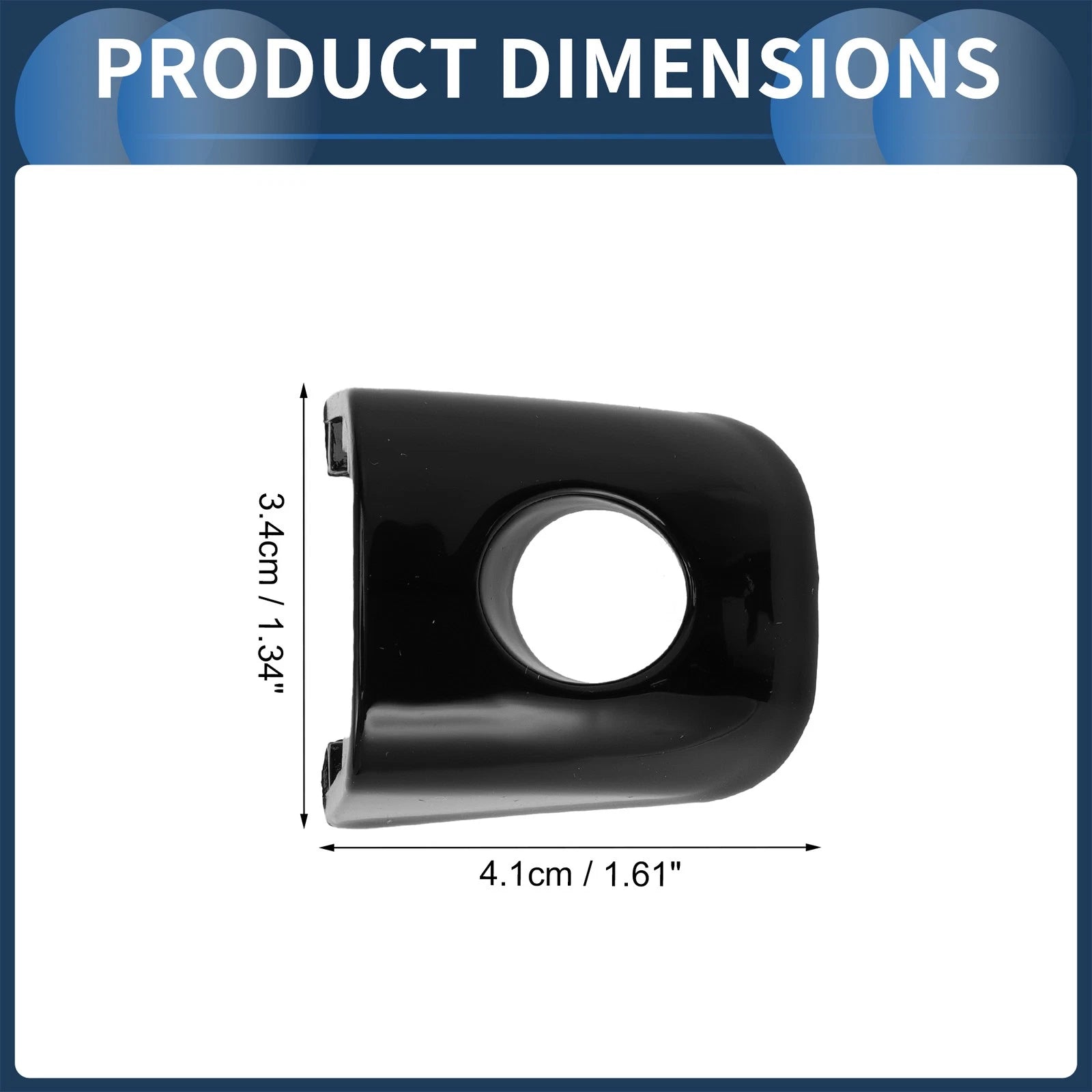 Door Handle Cover Front Left No. 8T0837879 for Audi A4/Avant (2013–2015) Black