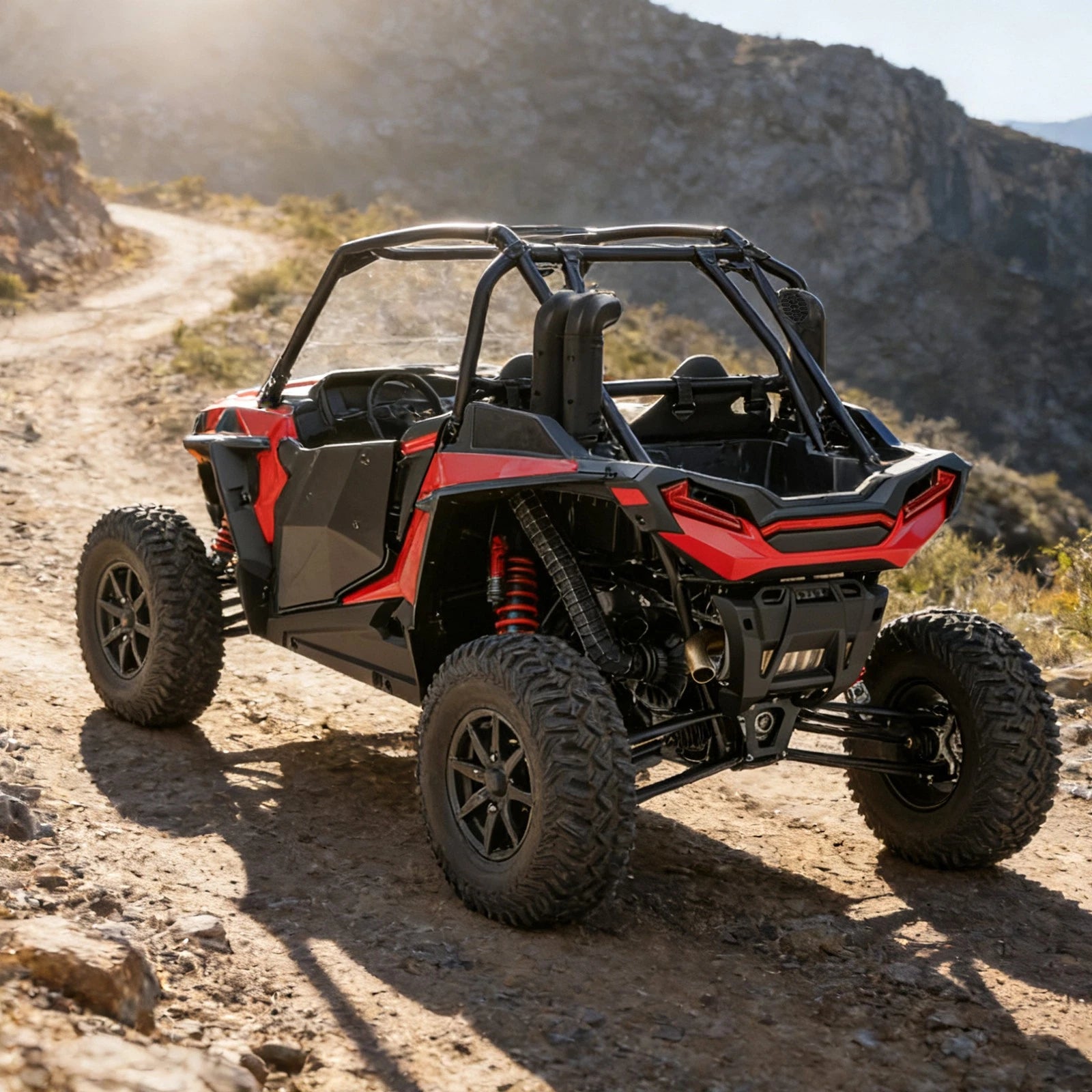 Snorkel Riser Kit for Polaris RZR Turbo 4/S/S 4/XP/XP 4 (2016–2021) Painted Black