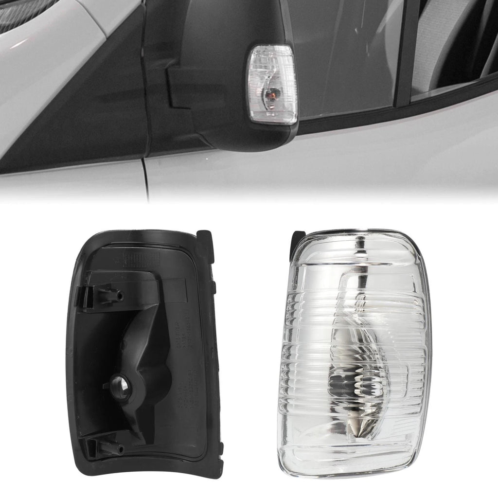 Pair Wing Mirror Indicator Lamp Lens Cover for Ford Transit MK8 (2014)