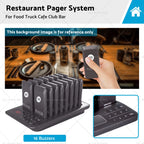 16 Buzzers Restaurant Pager System for Food Truck Cafe Club Bar