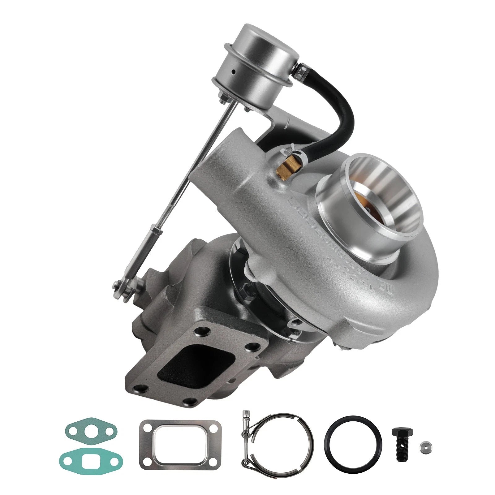 T04E T3 V-band Billet Turbocharger with Internal Wastegate for Universal (Up to 420 HP)