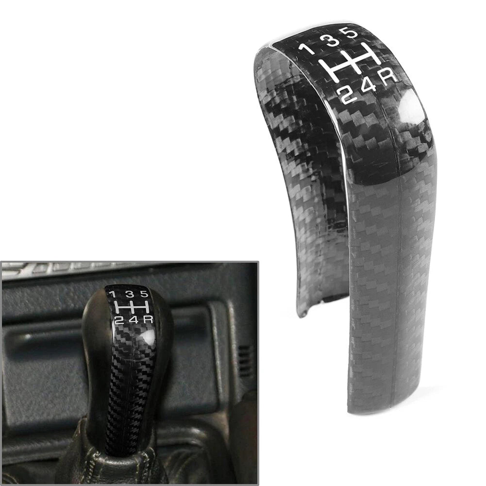 Carbon Fiber Console Gear Shift Knob Cover for Nissan GTR R32 R33 R34 (1989–2002)