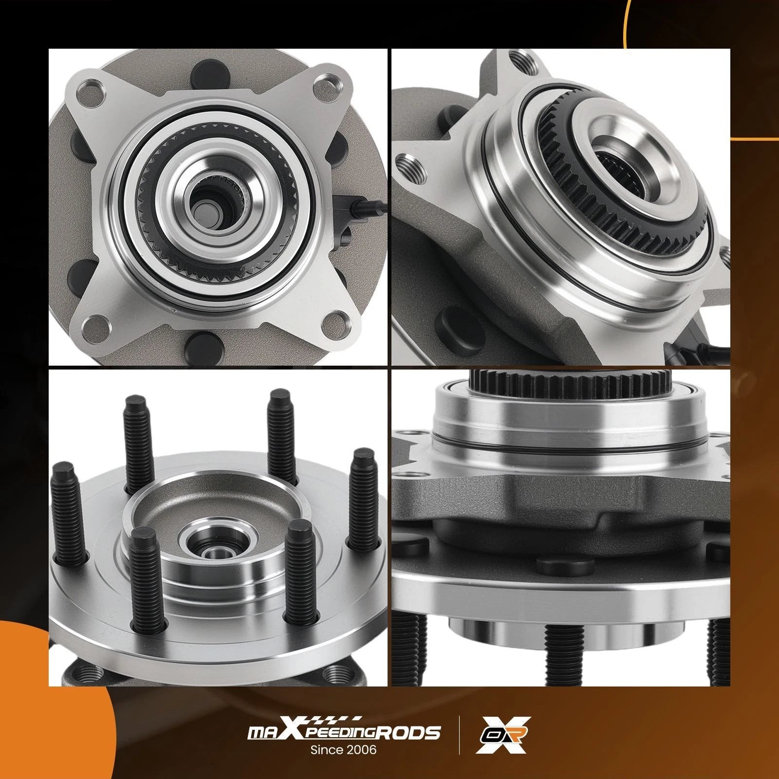 2 Front Wheel Hub Bearing Assembly for Ford F-150 4WD (2009-2010)
