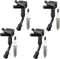 Set of 4 Ignition Coil Packs and Spark Plugs for Ford Escape (2017–2019)