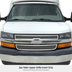 Stainless Chrome Mesh Grille Insert for Chevy Express Van (2003-2020)