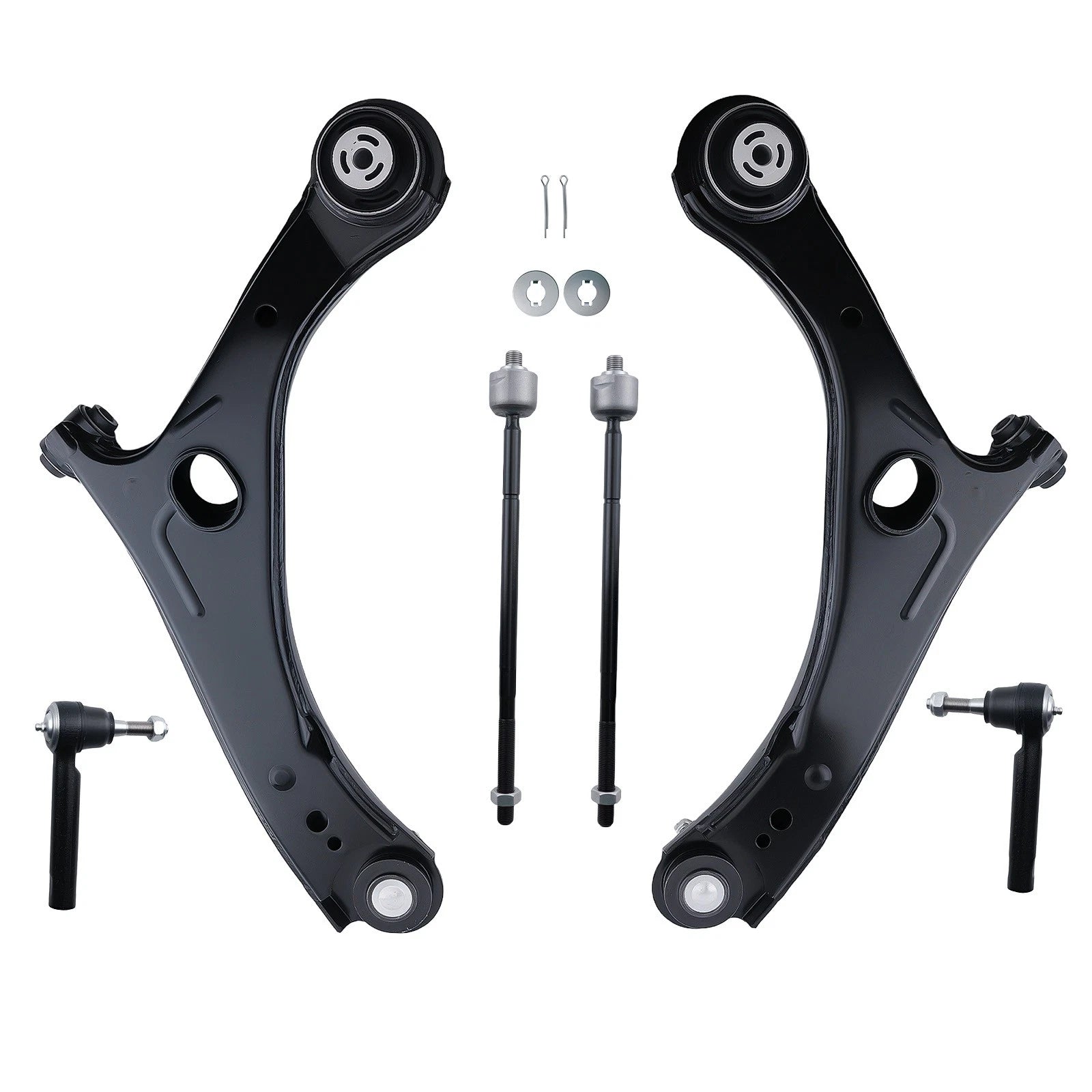 6pc Front Lower Control Arms Tie Rods Kit for Town & Country (2008–2010)