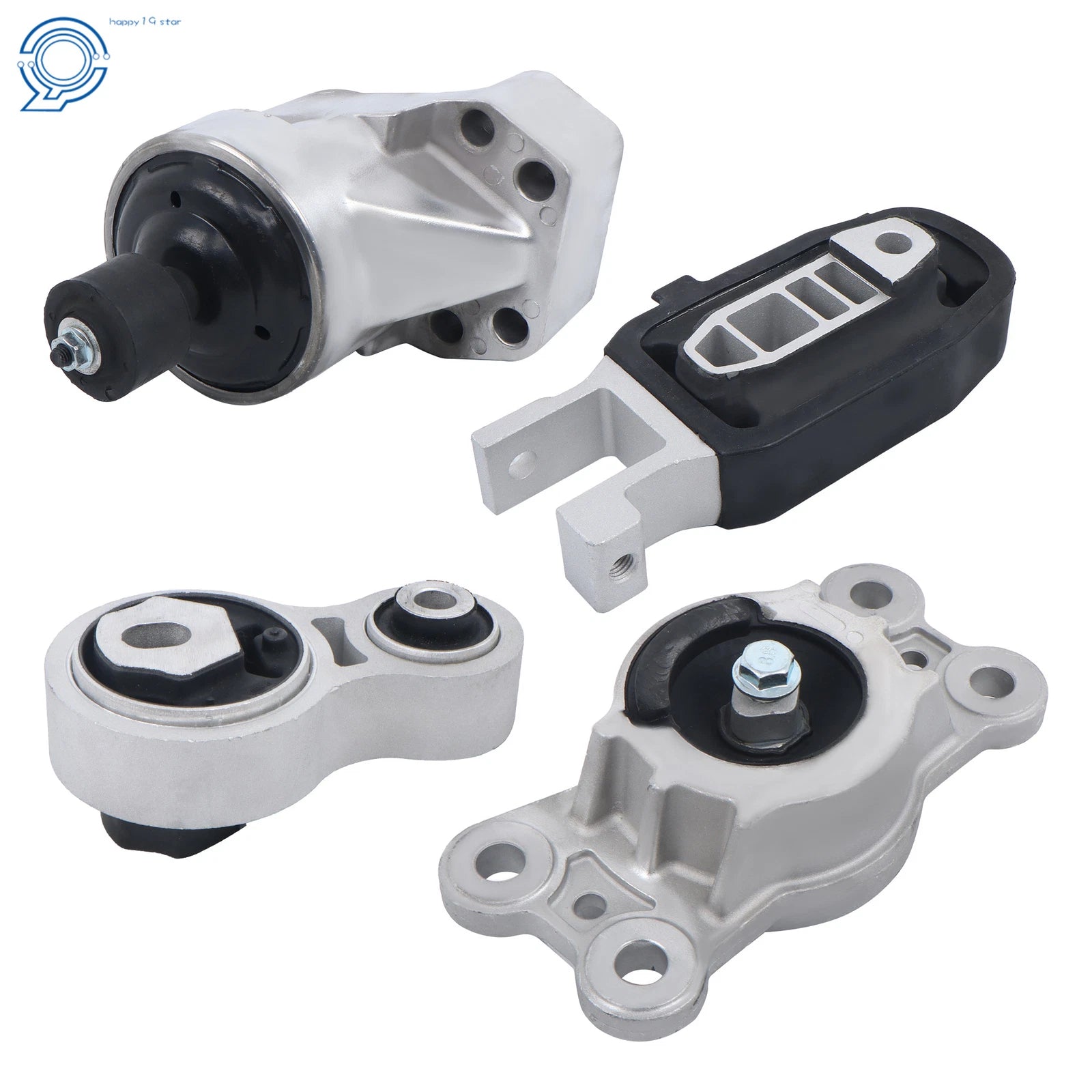 Set of 4 Engine and Transmission Mounts for Ford Edge (2015–2018)