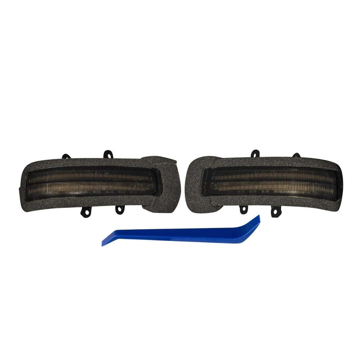 Front Pair Smoked LED Mirror Lights Inserts for Toyota 4Runner (2010–2013)