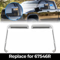 Chrome Top and Side Mirror Covers for Chevy Silverado GMC Sierra HD (2020–2024)