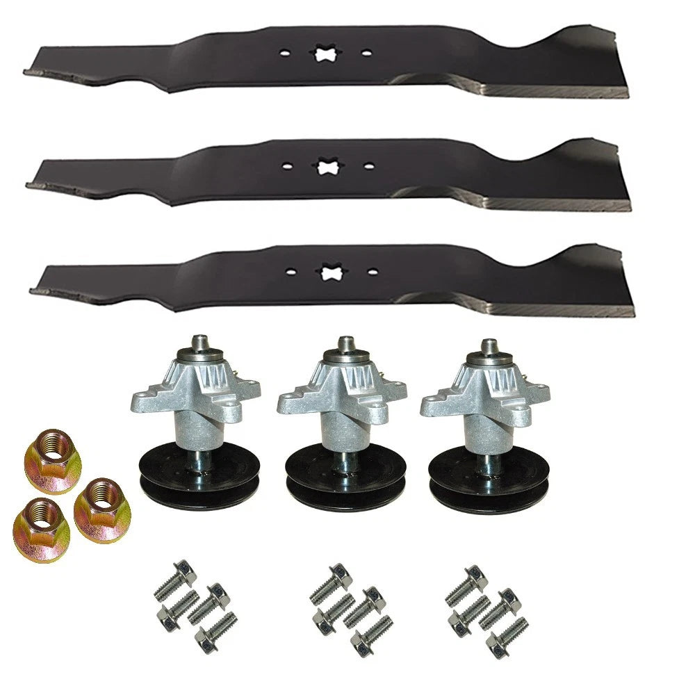 Spindle Blades Hardware for Cub Cadet RZT54 MTD Troy-Bilt 54" (Fits 2004-2023)