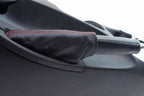 E Brake Boot Cover for Nissan 370Z (2008–2019) Black Red Stitch