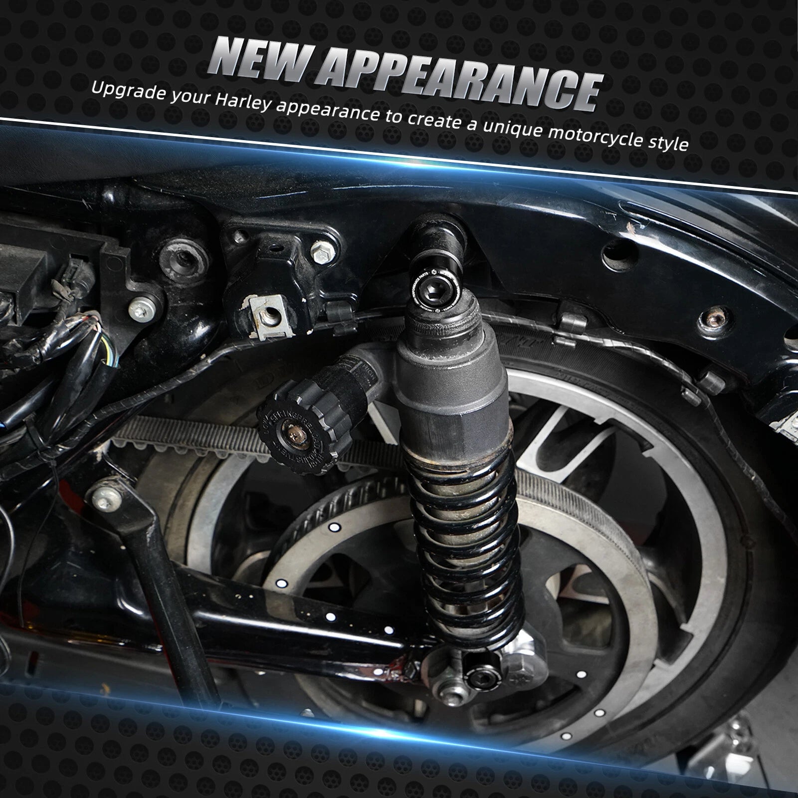Aluminum Rear Shock Bolt Mount Kit for Harley Road King EFI (1996–2006)