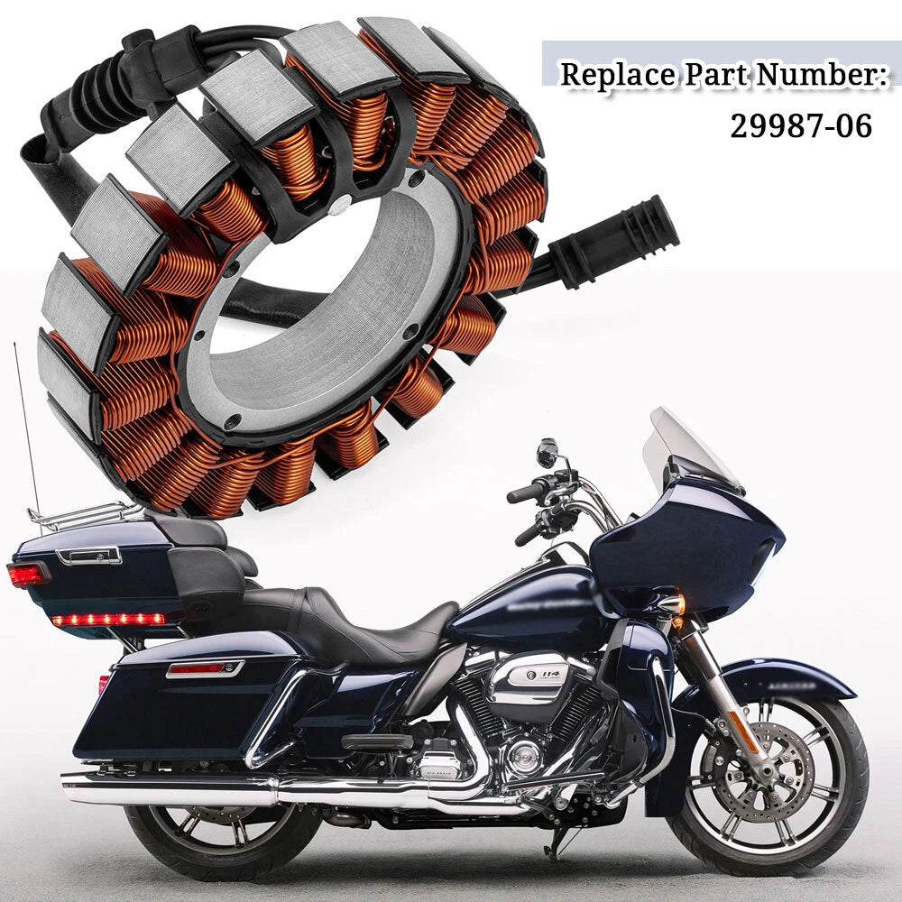 Stator Coil for Electra Glide/Road Glide/Road King/Street Glide/Ultra Limited (2007–2023)